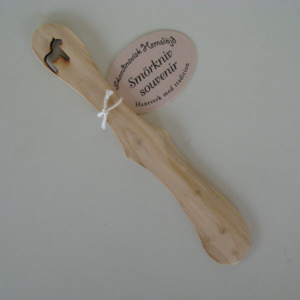Juniper butter spreader with Dala Horse
