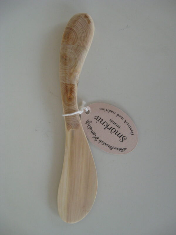 Juniper butter spreader with inlaid handle 7" Sweden