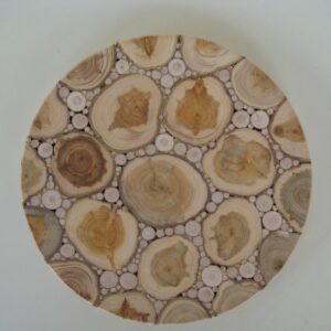Round juniper trivet 7 " diameter