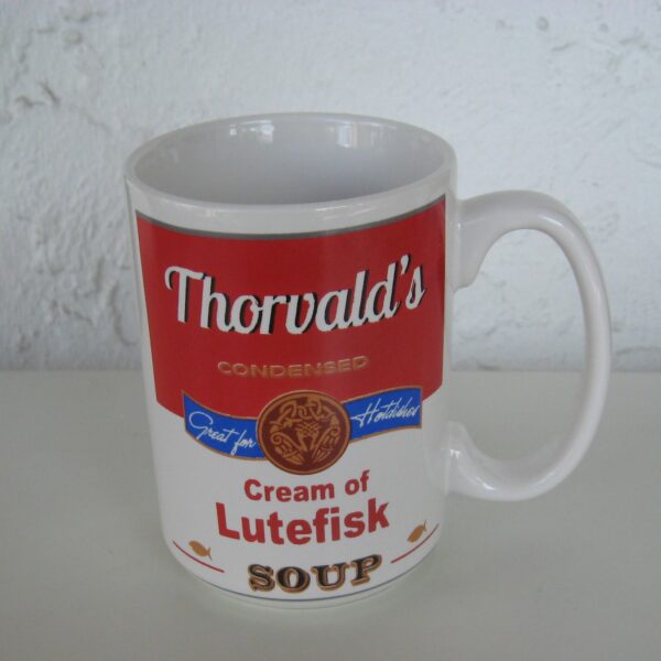 Mug, "Cream of Lutefisk soup"