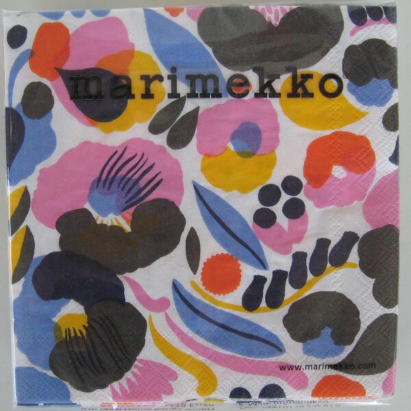 Marimekko "Hattarakukka" beverage napkins 3 ply 20/pkg