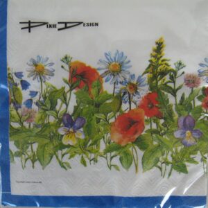 Swedish midsummer flower luncheon napkins 20 in pkg 3 ply