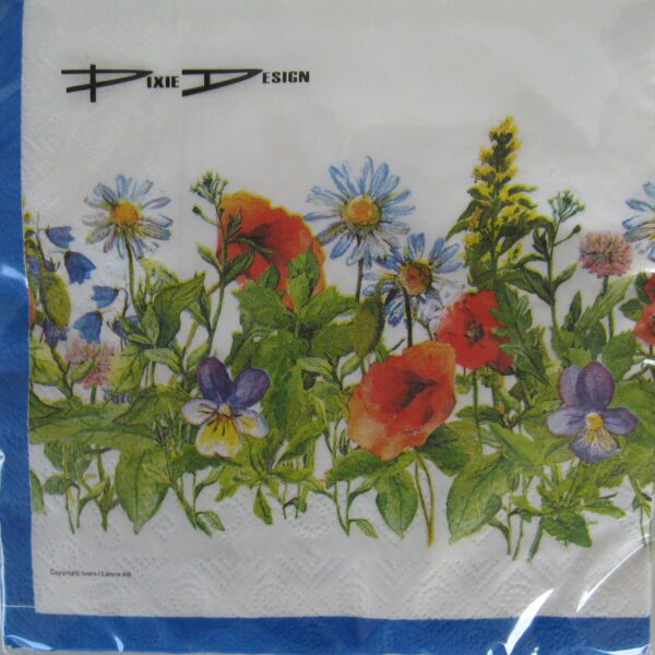 Swedish midsummer flower luncheon napkins 20 in pkg 3 ply