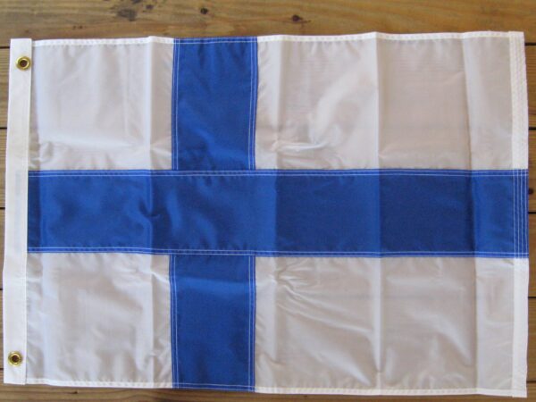 Finnish flag 2' x 3' polyester outdoor