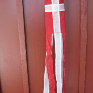 Danish red/white windwag, 30" long