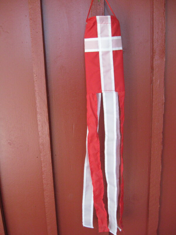 Danish red/white windwag, 30" long