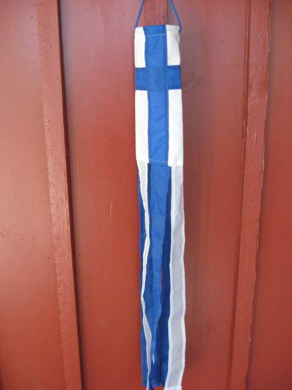 Finnish blue/white windwag, 30" long