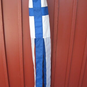 Finnish blue/white windsock, 60" long