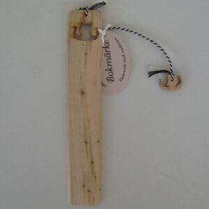 Bookmark made of juniper wood, 6.5" long, Viking ship design