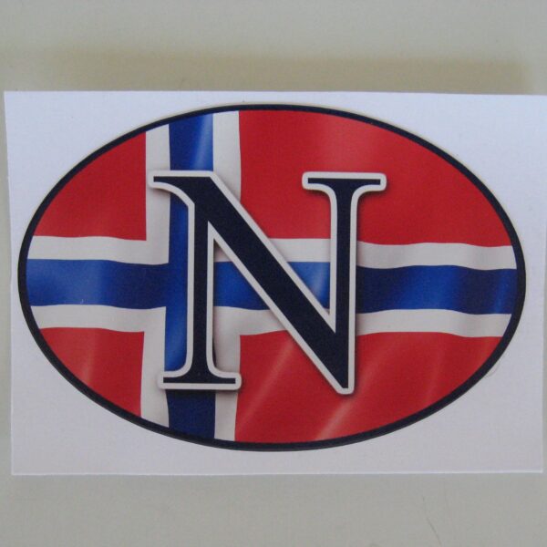 Oval decal, Norway