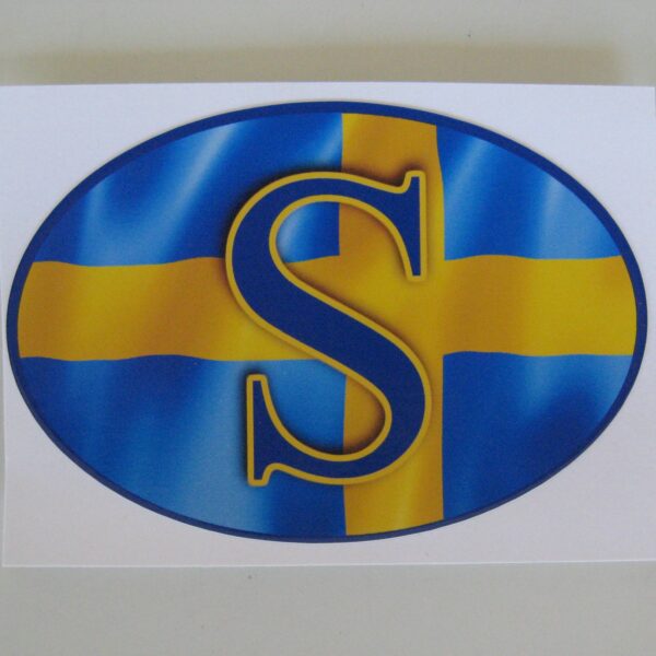 Oval decal, Sweden