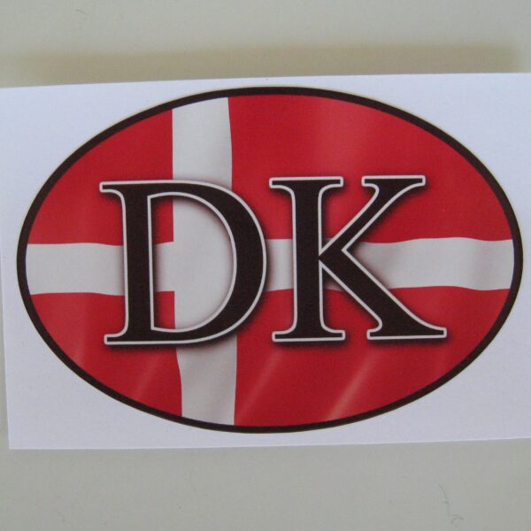 Oval decal, Denmark