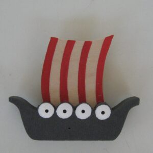 Magnet, Viking Ship, wood