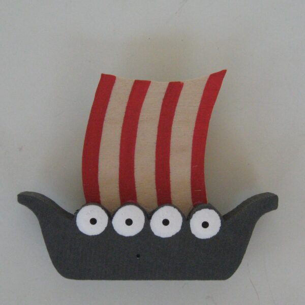 Magnet, Viking Ship, wood