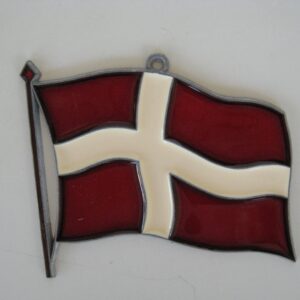 Sun catcher Danish flag
