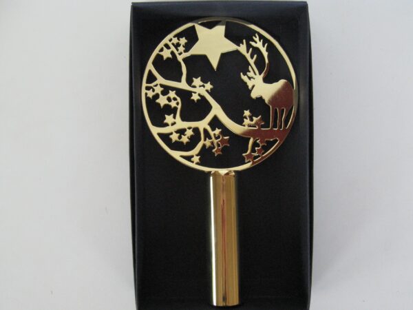 Brass tree topper  "Deer"  8.5" x 5"  Pluto of Sweden