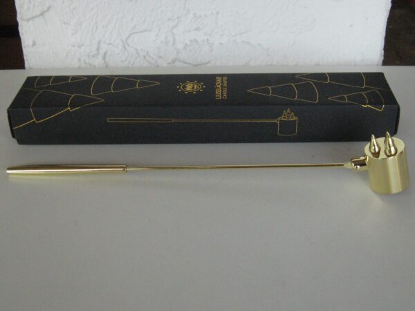 Brass Candle Snuffer  11.5" x 1.5"  Pluto of Sweden