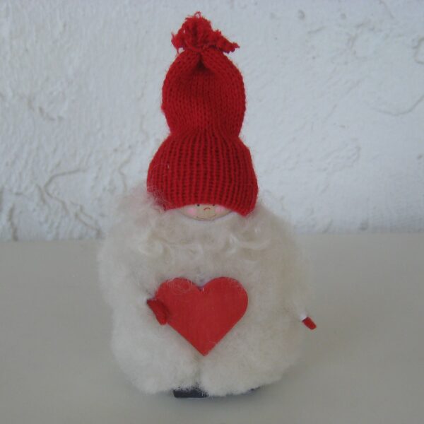 Red/white tomte  5.5"  Made in Sweden