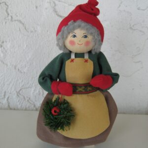 Tomte lady w/apron  8.5"  Butticki of Sweden