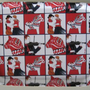 Folk dancers tray   Laminate  Made in Sweden  103/4" x 8"