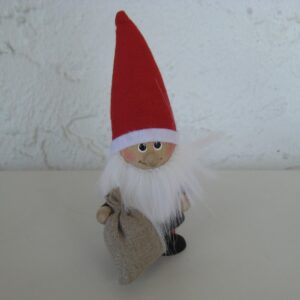 Tomte with sack, 5.5", made in Sweden