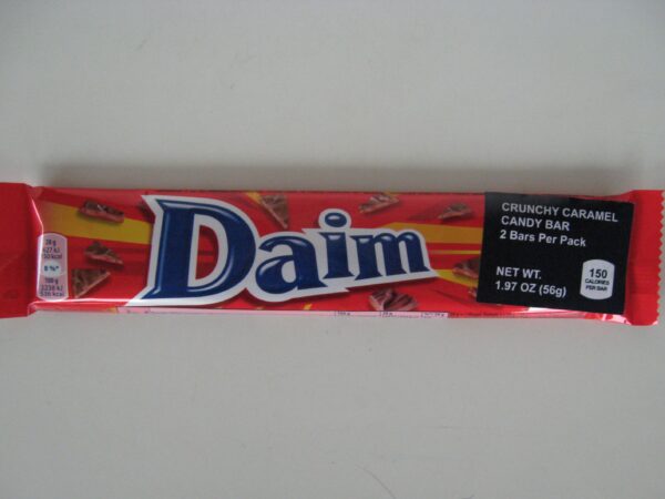 Daim bar  2 pieces   1.97 oz  Sweden