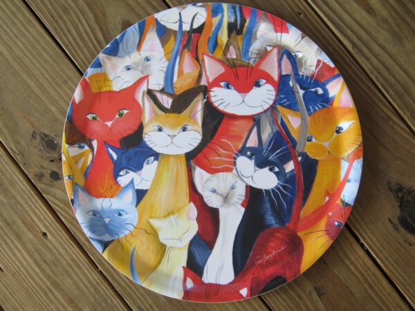 "Diversity" round tray 15" by Originella of Sweden laminate