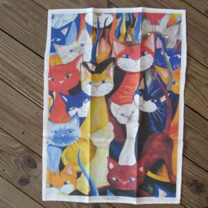 "Diversity" tea towel 27" x 19"  100% linen by Originella of Sweden
