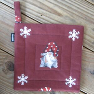 Christmas pot holder 100% cotton 9"x9"  Arvidsson of Sweden