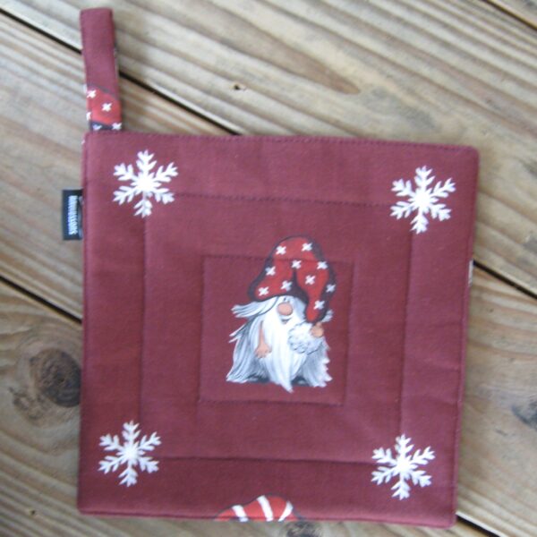 Christmas pot holder 100% cotton 9"x9"  Arvidsson of Sweden