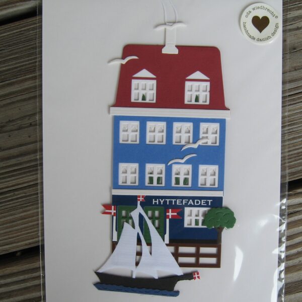 "Hyttefadet" papercut mobile 6.5" x 3" Made in Denmark by Oda Wiedbrecht