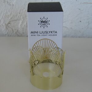 Mini "Sun" tea light candleholder 2.5" x 2" Pluto of Sweden