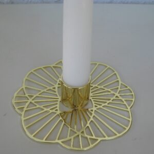 "Sun" table candle holder 4.5" diameter Pluto of Sweden