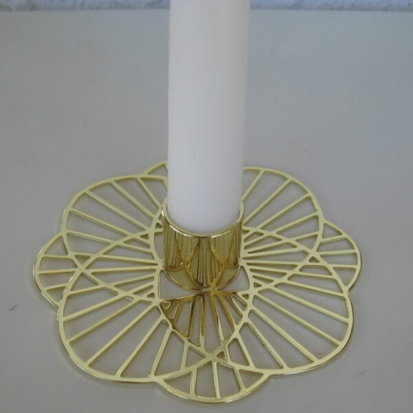 "Sun" table candle holder 4.5" diameter Pluto of Sweden