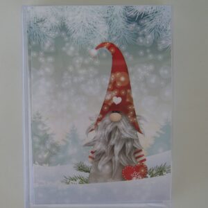 Boxed Christmas cards "Gnome"  Swedish text 12 cards  7" x 5"