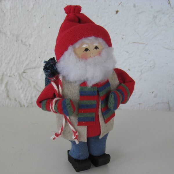 tomte  w/blue sack 6" tall Butticki of Sweden