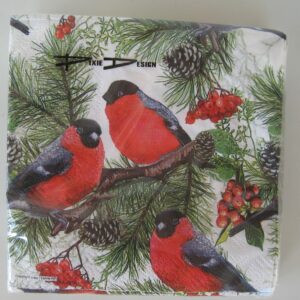 "Domherrar" Christmas beverage napkins 20 pkg