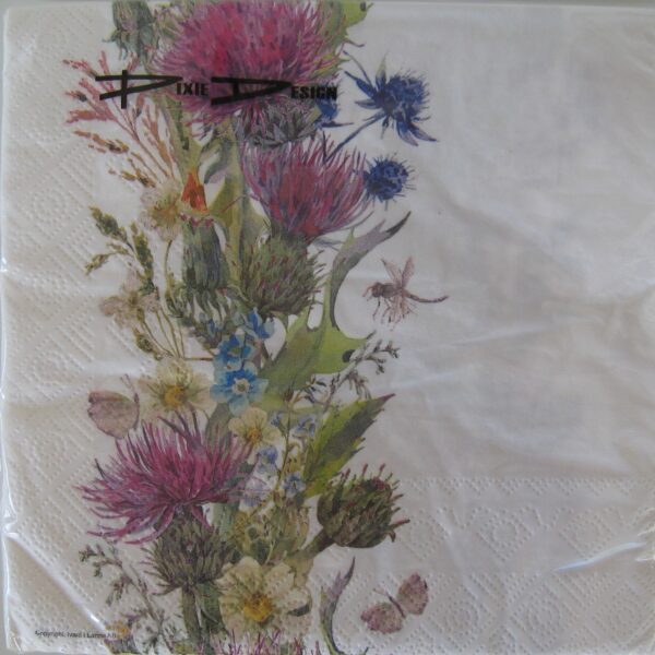"Blomsterranka" beverage napkins 20 pkg
