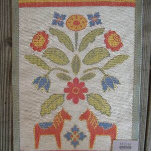 100% organic cotton "kurbitsblom" towel 20" x 14" by Ekelund of Sweden