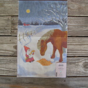 100% organic cotton "Midvinter" Christmas towel 14" x 20" Made in Sweden by Ekelund