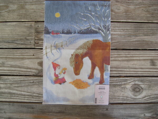 100% organic cotton "Midvinter" Christmas towel 14" x 20" Made in Sweden by Ekelund
