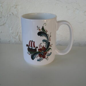 Viking ship/Rosemaling mug