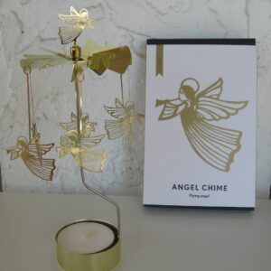 Angel chimes style candle holder "Large Flying Angel"  9.5" Pluto of Sweden