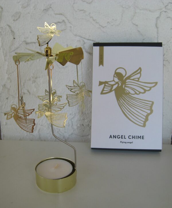 Angel chimes style candle holder "Large Flying Angel"  9.5" Pluto of Sweden