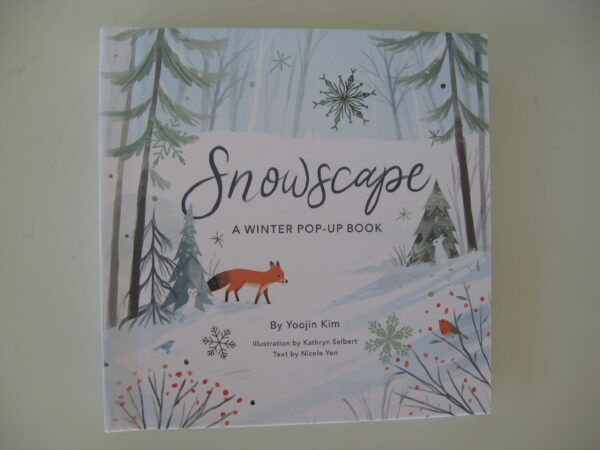 "Snowscape"   A winter pop-up book  9" x 9"