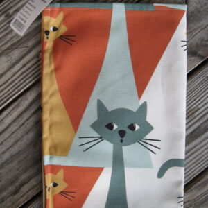 "Kitty" tea towel 30" x 18" Arvidsson of Sweden grey