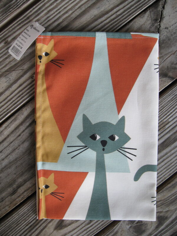 "Kitty" tea towel 30" x 18" Arvidsson of Sweden grey