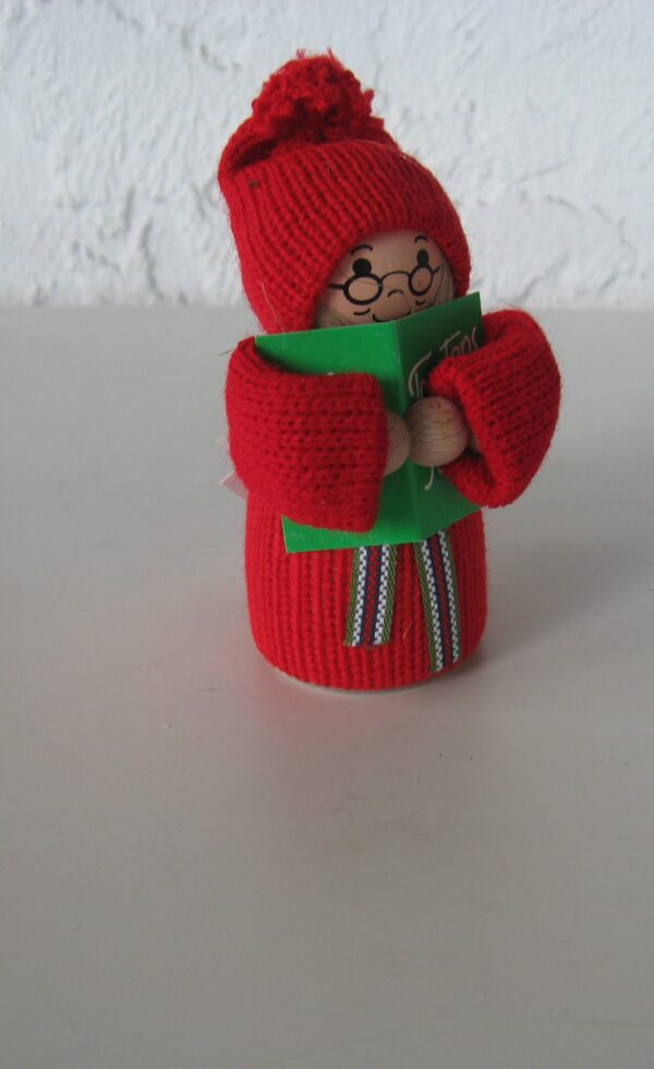 Tomte w/Christmas book 3.5"  Ljungströms of Sweden