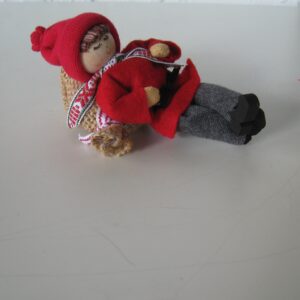 Tomte sleeping on sack 5" Butticki of Sweden