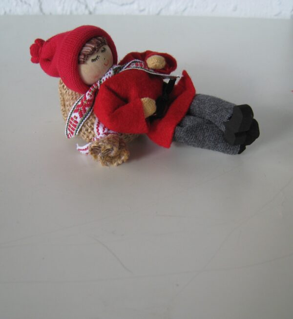 Tomte sleeping on sack 5" Butticki of Sweden